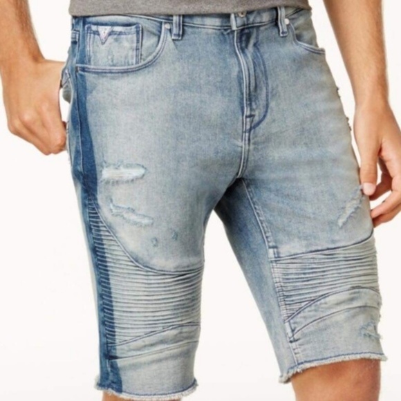 Guess Other - New GUESS Slim Fit Denim Shorts SZ 32